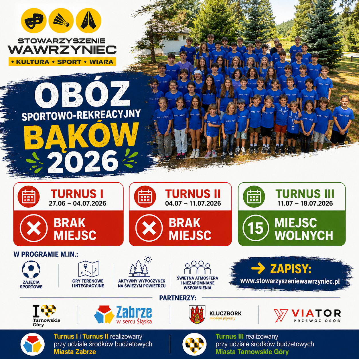 WOLNE MIEJSCE - BĄKÓW 2026