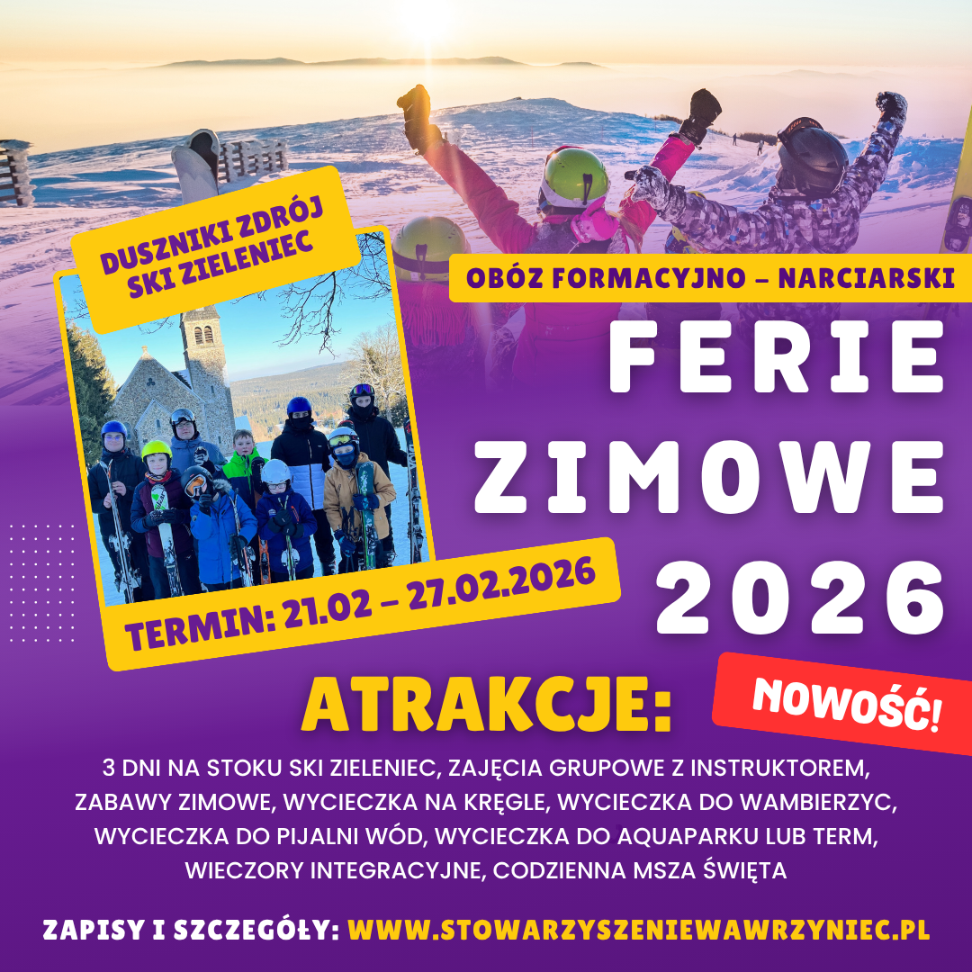 Nowość! Ruszają zapisy na Zimowy Obóz Narciarski 2026!
